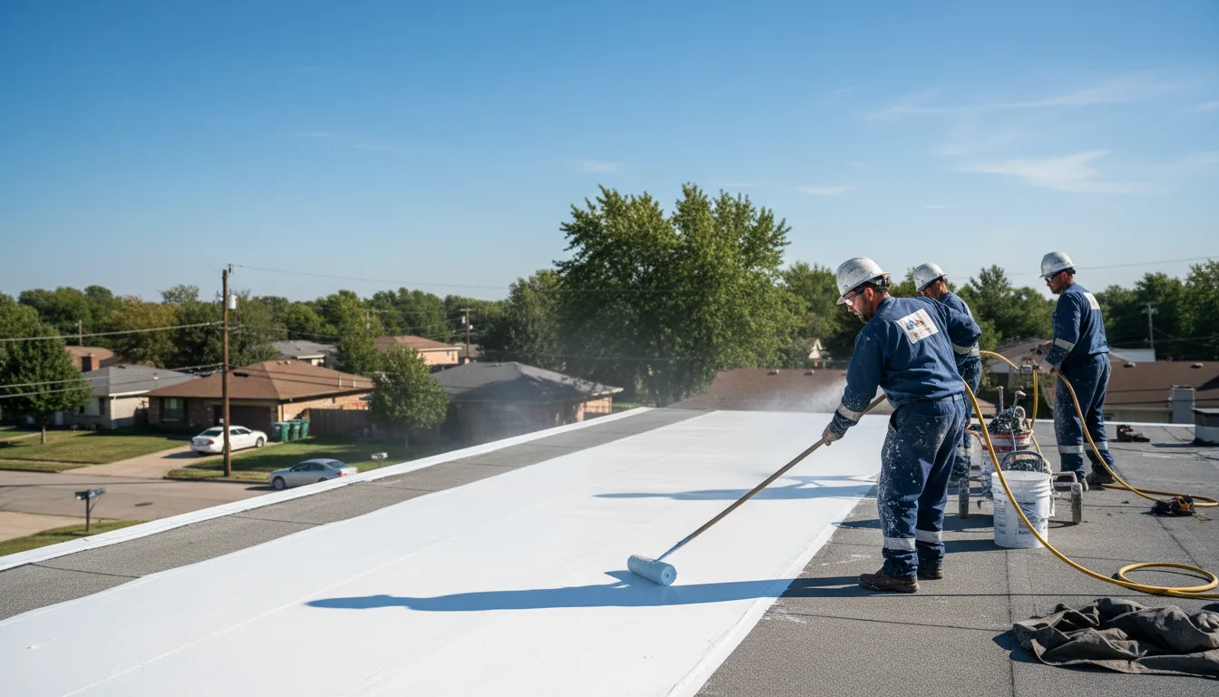 Commercial roof coating in Luebbering, MO near me